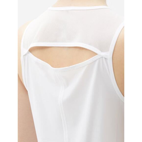 Lululemon White Round Neck Open keyHole Back Tank Top - Picture 2 of 3